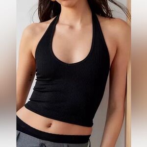 Urban Outfitters Black Halter Tank Top - Small